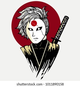 ninja character concept vector design