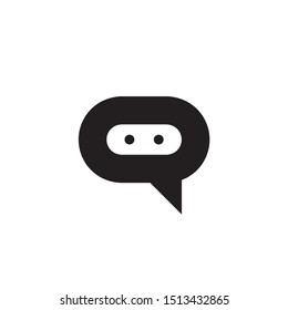 Ninja Chat App Logo Design Template