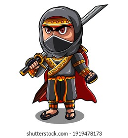 Logo-Design von Ninja chibi
