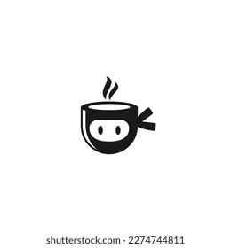 Ninja Coffee Logo Design abstact