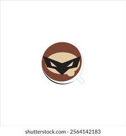 Ninja Coffee logo with glass icon on white background