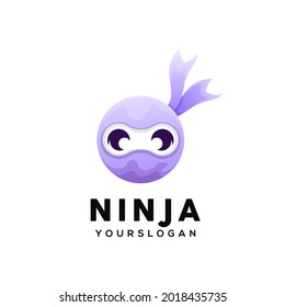 ninja colorful logo design template