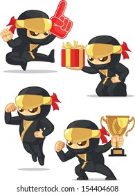 Ninja Customizable Mascot 17