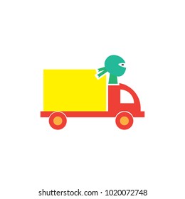 Ninja Delivery Logo Icon Design