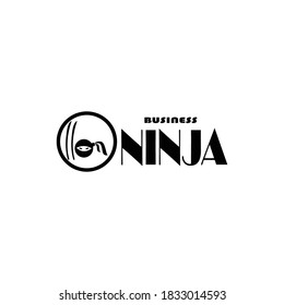 ninja design logo with two samurai