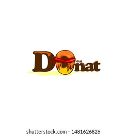 ninja donut initial logo concept