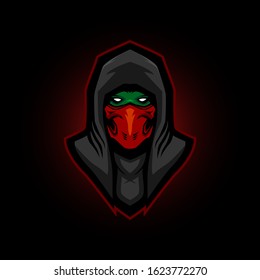 ninja e sports logo gaming mascot