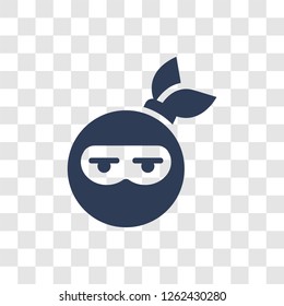 Ninja emoji icon. Trendy Ninja emoji logo concept on transparent background from Emoji collection