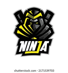 Ninja E-sport Gaming Logo, Assassin Logo, Ninja Mascot