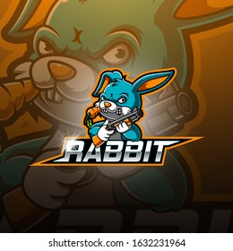 Ninja esport mascot logo design