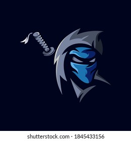 
Ninja e-Sport Mascot Logo Design Illustration Vector