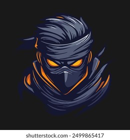 Ninja esport mascot logo design