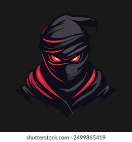 Ninja esport mascot logo design