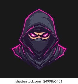 Ninja esport mascot logo design