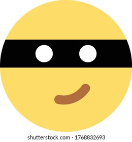 Ninja Face Emoji / Emoticon