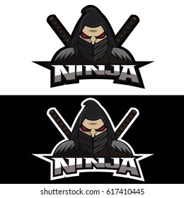 Ninja face logo  team 