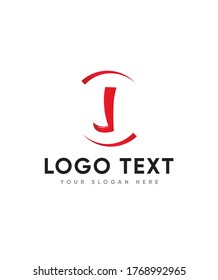 Ninja fighter letter type J logo template, Vector logo for business and company identity 