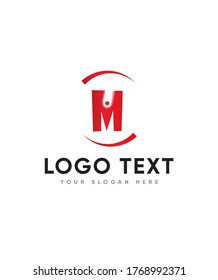 Plantilla de logotipo M tipo carta de combate Ninja, logotipo vector para identidad empresarial y de empresa 