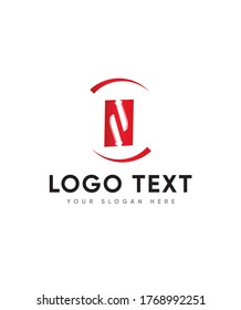 Ninja fighter letter type N logo template, Vector logo for business and company identity 