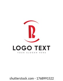 Ninja fighter letter type R logo template, Vector logo for business and company identity 