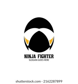 inspiración vectorial del logo de ninja