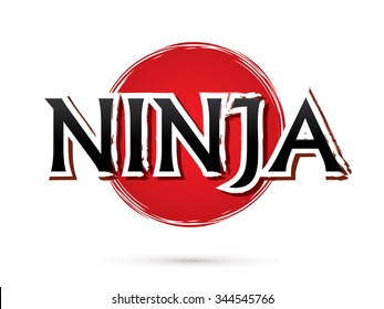 Ninja, Font , text  graphic vector