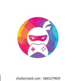 Ninja game logo design. Ninja Gaming Logo Images Stock Vectors. Ninja Game-pad logo design icon