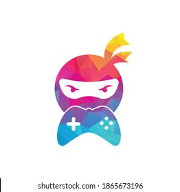 Ninja game logo design. Ninja Gaming Logo Images Stock Vectors. Ninja Game-pad logo design icon