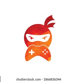 Ninja game logo design. Ninja Gaming Logo Images Stock Vectors. Ninja Game-pad logo design icon