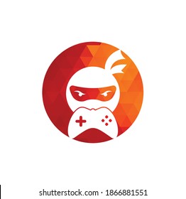 Ninja game logo design. Ninja Gaming Logo Images Stock Vectors. Ninja Game-pad logo design icon