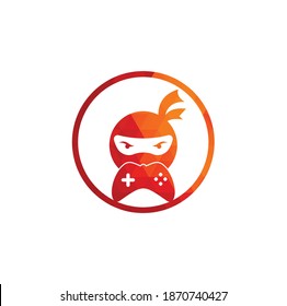 Ninja game logo design. Ninja Gaming Logo Images Stock Vectors. Ninja Game-pad logo design icon