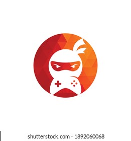 Ninja game logo design. Ninja Gaming Logo Images Stock Vectors. Ninja Game-pad logo design icon