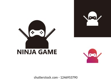 Ninja Games Logo Template Design Vector, Emblem, Design Concept, Creative Symbol, Icon