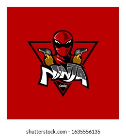 ninja gaming initial mascot logo