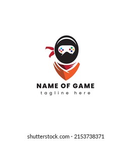 Ninja Gaming Logo And Video Game Simple And Unique Logo Royalty Free Vector File