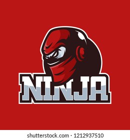 Ninja Gaming Mascot Logo