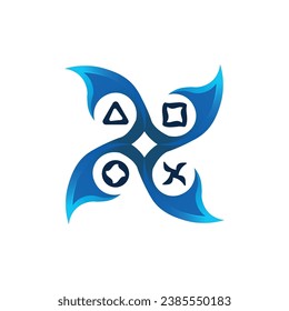 Ninja Gaming Minimalistic Vector Logo