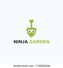 ninja garden logo. ninja icon