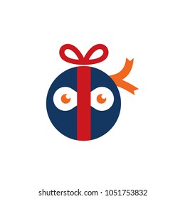 Ninja Gift Logo Icon Design