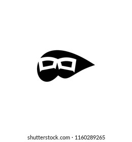 ninja glasses logo vector