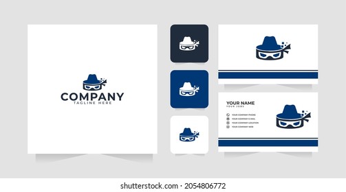 Ninja Hacker Logo Design Template