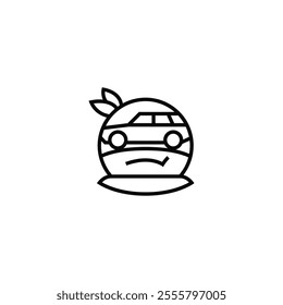 Ninja head and car logo design.