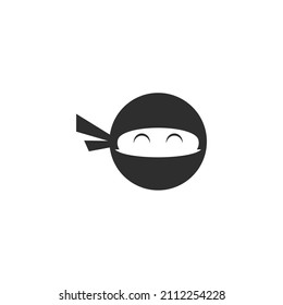 Ninja Head for cartoon logo design