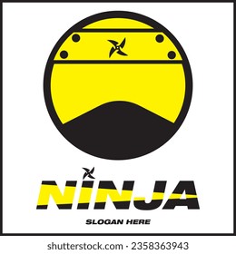 Ninja head emoticon illustration vector design in faceless style. suitable for icons, logos, posters, websites, t-shirt designs, stickers, concepts, advertisements.