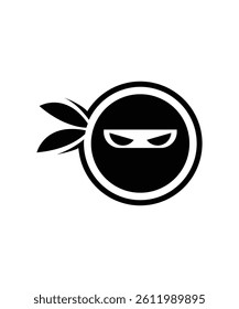 Ninja Head Logo Design – Sleek, Bold, and Mysterious