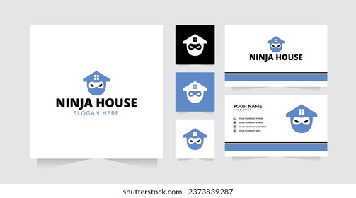 Ninja home logo design Template Logo