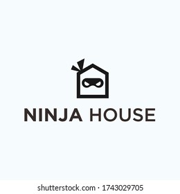 ninja house logo. ninja icon