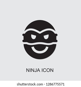 ninja icon . Editable filled ninja icon from emotions. Trendy ninja icon for web and mobile.