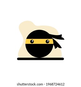 Ninja Icon Expression Vector Illustration Concept Design eps10