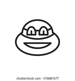 ninja icon illustration isolated vector sign symbol